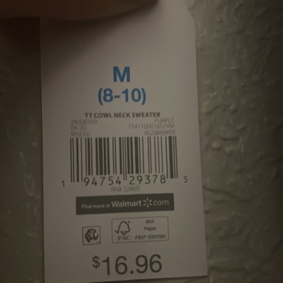 Never worn purple turtleneck - Picture 4 of 4